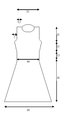 Схема выкройки вязаного платья сарафана