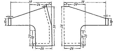 Чертеж выкроек к жакету