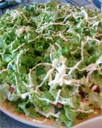 Зеленый салат, салат из салата