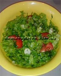 Полезный зеленый салат