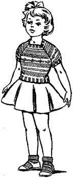 Вязание кофточки с рукавом реглан для девочки 3 лет