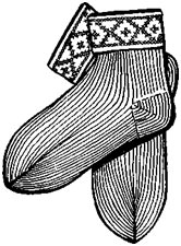 Вязание носков с орнаментированным отворотом