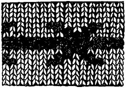 Образец вязки орнамента