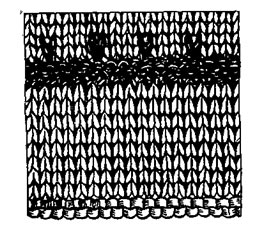 Образец вязки косынки Образец вязки косынки