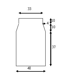 Выкройка вязаной юбки