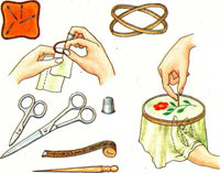 Материалы и инструменты для вышивки