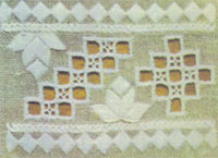 Примеры вышивок швом вырезывание рис. 1
